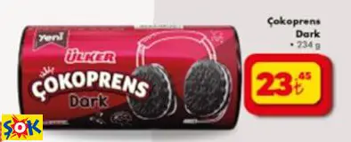 ÜLKER ÇOKOPRENS DARK 234GR ÜLKER ÇOKOPRENS DARK 234GR